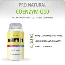120 vegetarische Kapseln (Cellulose) Coenzym Q10 (200mg/Kapsel) Co Enzym Q 10