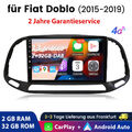 4G Carplay Andriod 13 Für Fiat Doblo 2015-2019 GPS auto radio Navi WIFI RDS DAB+