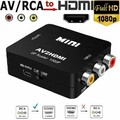 Mini AV to HDMI Video Audio Konverter 1080P 3 RCA CVBS zu HDMI Adapter Converter