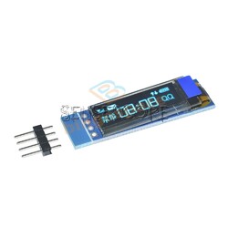 0.91" IIC I2C SPI 128x32 White/Blue OLED LCD Display Module GND VCC SCL SDA Neu