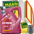 MANN INSPEKTIONSPAKET+5L MANNOL 5W-40 ÖL passend für VW UP SEAT MII SKODA 1.0