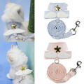 Kleines Hundegeschirr Leine-Set Haustierkleidung Welpenhalsband Niedliche  ↴