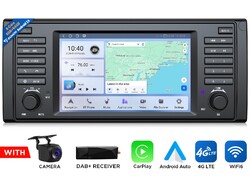 Android 13 8-Kern Autoradio 7" QLED GPS Navi DSP 4G für BMW 5er E39 M5 520i 523i