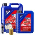 Motoröl 20W50 LIQUI MOLY Touring High Tech 6L+MAHLE Ölfilter +Spülung