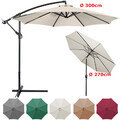 Sonnenschirm UV-Schutz Strand Gartenschirm Regenschirm 3/2.7m Garten Ampelschirm