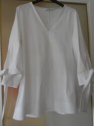 Super schöne weiße Bluse von Solutione,A-Linie, neu , Gr. 36-38