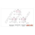 1x ORIGINAL® Dr!ve+ Bremsbelagsatz, Scheibenbremse Hinten für Renault KOLEOS