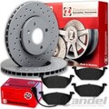 Zimmermann SPORT BREMSSCHEIBEN + BELÄGE VORNE für VW GOLF 5 6 A3 8P LEON OCTAVIA