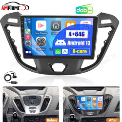 DAB+ 8 Kern 4G+64G Autoradio Carplay GPS Navi WIFI Für Transit Custom 2012-2021