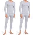 Herren Thermo Fleece Lange Unterhose Unterhemd Ski Thermounterwäsche Set Warm