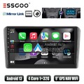 32G Android 13 Apple Carplay Autoradio GPS NAVI Für Audi A3 8P 2003-2013 S3 RS3
