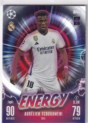Topps Match Attax CL 23/24 Nr. EN 5 Aurelien Tchouameni Energy