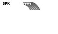 GATES 5PK1220 Micro-V® Keilrippenriemen für VW Lupo (6X1, 6E1) POLO (6N2) 1220mm