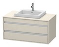 Duravit Ketho Waschtischunterbau wandhängend für Einbauwaschtisch 2...