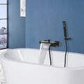 Schwarz Badewannenarmatur Duschset Bad Wasserhahn Wannenarmatur mit Handbrause