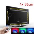 LED Backlight TV Hintergrundbeleuchtung USB Lichtstripe 2M Streifen RGB PC-Band