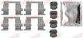 QUICK BRAKE (109-0013) Zubehörsatz Scheibenbremsbelag hinten für OPEL