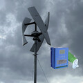 12V 24V 48V 800W Vertikale Windkraftanlage Windgenerator,MPPT Hybrid Laderegler