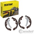 TEXTAR BREMSBACKEN-SATZ HINTERACHSE passend für CITROËN C1 PEUGEOT 107 TOYOTA