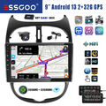 Für Peugeot 206 2001-2008 Carplay Android 13 Autoradio 2+32G GPS BT DAB+ MIK KAM