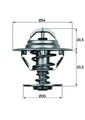 MAHLE Thermostat Kühlmittel TX 8 83D für AUDI MAZDA 323 60 RX 100 75 HYUNDAI VW