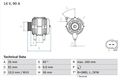 BOSCH Lichtmaschine Generator Lima 0 986 044 300 +69.95€ Pfand für VW PASSAT B5