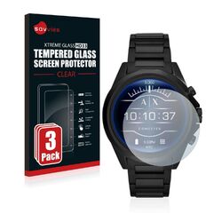 3x Schutzglas für Emporio Armani Exchange Smartwatch AXT2002 Glas Schutz