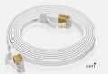 CAT 7 Netzwerkkabel Ethernet DSL LAN Kabel RJ45 Flachkabel Patchkabel PC Flach