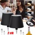 2 Stück LED Flaschenaufsatz Tisch-Lampe Flaschen-Leuchte Deko-Licht Dimmbar Akku