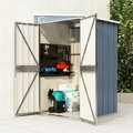 Anbauschuppen Geräteschuppen Gartenhaus Gerätehaus Verzinkter Stahl vidaXL