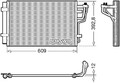 Kühler Klimaanlagen – Kondensator R 134a DCN41013 DENSO für HYUNDAI KIA
