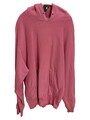 Sandro Kapuzenpullover Hoodie Rosa Gr. XL Baumwolle Casual Freizeit Uni Langarm