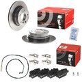 Brembo Bremsscheiben 280mm + Bremsbeläge Hinten passend für BMW 1 E81 E87 116