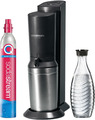 Sodastream Wassersprudler Crystal 3.0 Co2-Zylinder inkl. Glaskaraffe(n) Silber