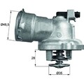 Mahle TM 28 87 Thermostat Kühlmittel für MERCEDES BENZ E KLASSE C CLK S R CLS
