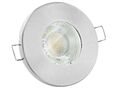 Feuchtraum LED Einbaustrahler 6W flach IP65 für Bad, Dusche & Außen warmweiß