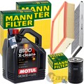 MANN INSPEKTIONSPAKET+5L MOTUL 5W-30 MOTORÖL passend für AUDI A4 B5 VW 1.9 TDI