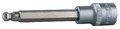 KS TOOLS 1/2" Bit-Stecknuss Innensechskant mit Kugelkopf, lang, 10mm