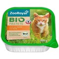 ZooRoyal Katzen Bio Pastete reich an Huhn mit Pute 16x100g Nassfutter