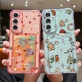 Weihnachtshülle für Samsung A16 A15 A55 A35 A56 A36 A54 A55 Kartenfach Klar Case