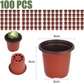 Qualität Blumentopf Sämlinge Töpfe 100pcs 9*6*8cm Kindergarten Pflanzgefäß
