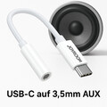 USB C auf AUX Adapter Typ C Kabel 3,5mm Klinke Handy Audio Musik Kopfhörer AUX