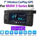 7" Car Stereo For BMW 3-series E46 M3 CarPlay Radio GPS NAVI BT Android 13 2+64G
