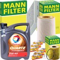 MANN INSPEKTIONSPAKET+TOTAL 5W-40 MOTORÖL passend für 0.7 SMART 452 61-101 PS