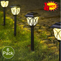 6er Set Solarleuchten Außen Garten Deko für Balkon LED Solar leuchten Solarlampe