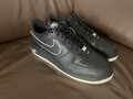 NIKE AIR Force 1 Low '07 Black White Sole (2023) Größe 46; Herren Sneaker