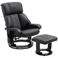 Relaxsessel mit Liegefunktion Massagesessel inkl. Hocker Fernsehsessel drehbar