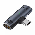 2in1 USB 3.1 Typ C Stecker auf Buchse+Klinke Jack AUX 3,5mm Buchse Audio Adapter