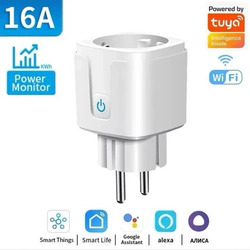 Smart Steckdose 16A Tuya WIFI WLAN Home Socket Fernbedienung Timer Alexa Google