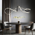Pendellampe Esstischleuchte Hängelampe LED Kristall Wohnzimmerlampe H 108 cm